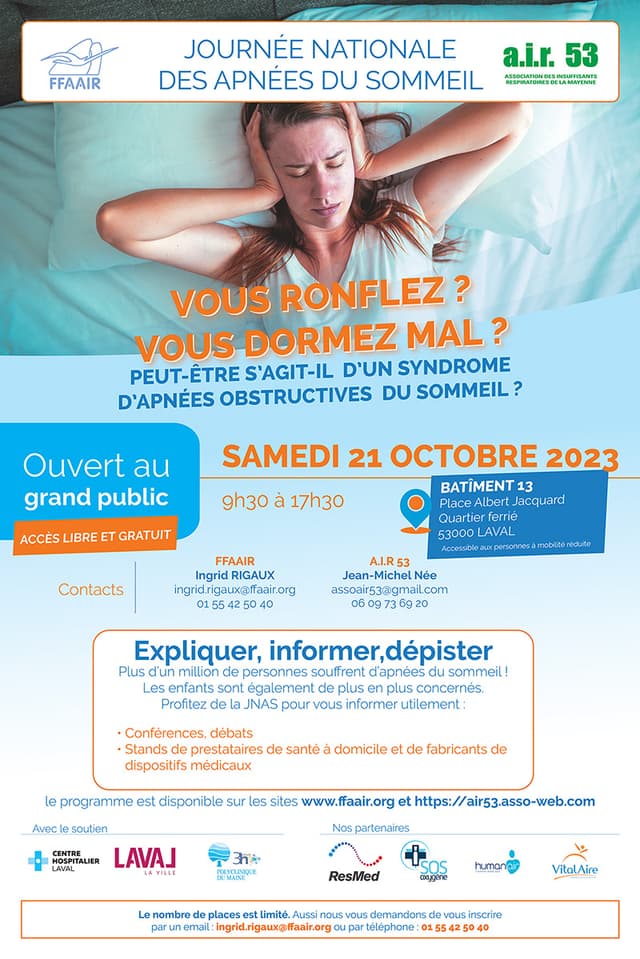 18ème Journée Nationale de l’Apnée du Sommeil (JNAS)