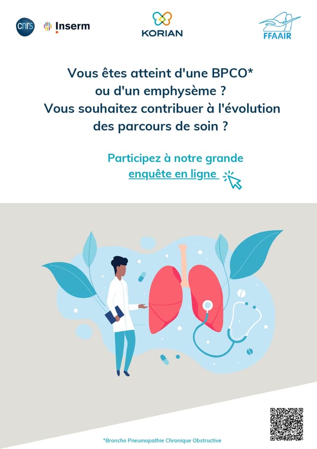Réhabilitation respiratoire : participez à la construction du parcours de soin de demain