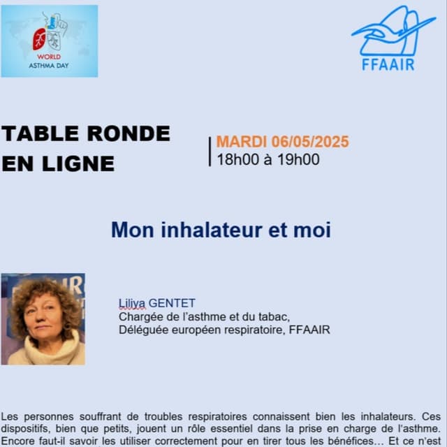 Journée Mondiale de l'asthme - 6 Mai 2025