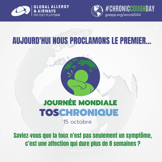 1ère journée mondiale de sensibilisation à la toux chronique