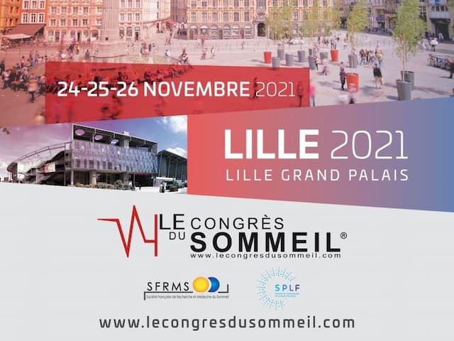 Congrès du Sommeil du 24 au 26 Novembre à Lille Grand Palais